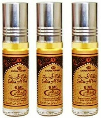 Sultan Al Oud-6 ml (.2oz) Roll-on Perfume Oil by Al-Rehab Perfume( PACK OF 3)