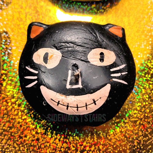 HALLOWEEN SCHWARZE KATZE SCHWIMMENDE KERZEN Retro Katze Vintage Beistle Stil - Bild 6 von 15