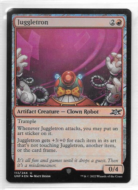 JUGGLETRON FOIL Artifact Creature Uncommon MTG Magic The Gathering - Unfinity