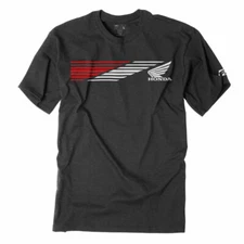 Factory Effex Honda Speed T-Shirt Heather Charcoal Adult Licensed CRF CR CBR NEW