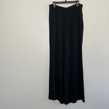 REFORMATION Sorrenti Pants Women 10 Black Wide Straight Leg NEW Lightweight