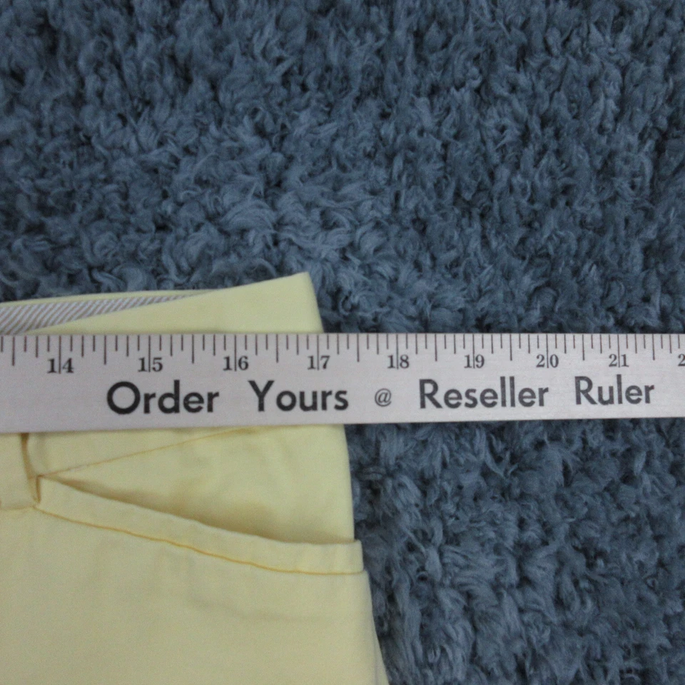 Pantalones Cortos Talbots Mujer 12 Amarillo Perfecto Crop Chino 34x10* Foto 4 de 4