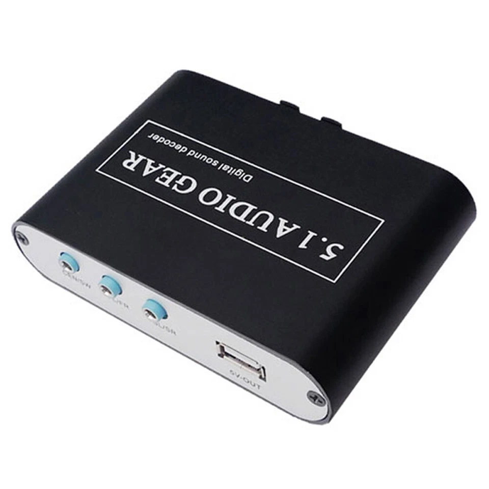 C10C Audio-Decoder Digital AC-3 Dolby Pro Logic/DTS/PCM Sound Decoder DC/5V 1A - Bild 3 von 4