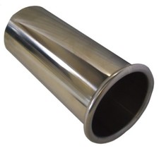 2.5" Exhaust Tail Pipe Stainless Steel 304 2 1/2" 63.5mm rolled out Sport look