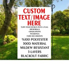 Custom Personalized Outdoor Garden Flag Yard Banner Design Help 12 x 18 inch