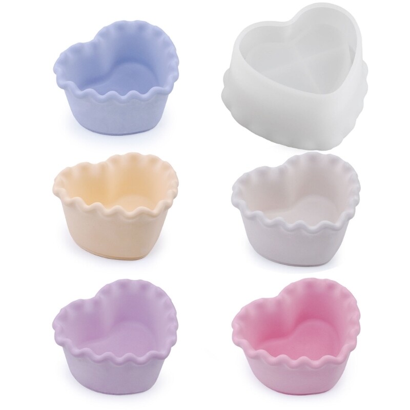 Storage Box Resin Mold Heart Shape Silicone Resin Mold Jewelry Box Epoxy Casting