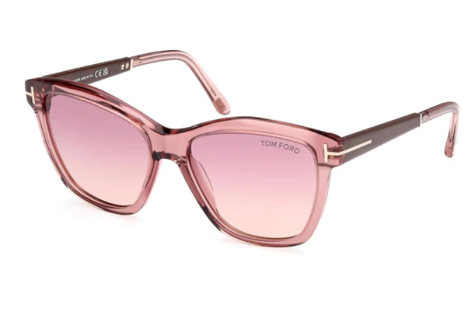 Tom Ford FT1087 Lucia 72Z Shiny Light Pink/Violet Gradient 