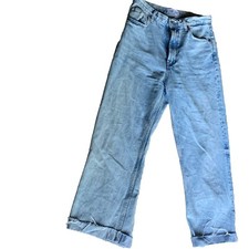ZARA Ladies High-Rise Jeans Denim Wide-Leg Size USA 6: 6688-223