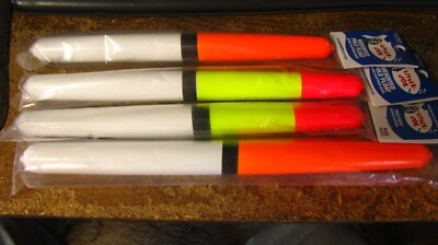 Little Joe pole floats, 4 ct, 3 wtd, 1 non wtd, nip, 9''--10''--12, free shipping