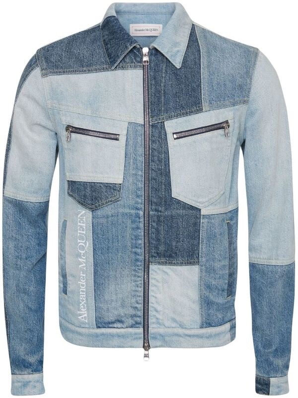 Alexander McQueen patchwork denim jacket. $1990 - image 1