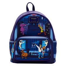 Image of Loungefly Scooby Doo Glow in the Dark Monster Chase Mini Backpack