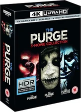THE PURGE TRILOGY 1-3 4K UHD Blu-Ray 3 Movie Collection Box Set BRAND NEW