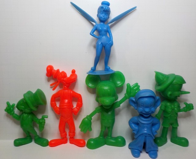 Louis Marx Disney character figures 6"H various colors 1970'a era eBay