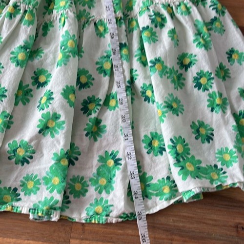 Zara Girls Floral Tiered Summer Dress Midi Green Size 13 - Picture 5 of 6