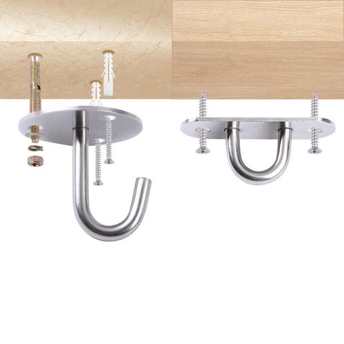 Heavy Duty Stainless Steel Hook Mount Ceiling Fan Chandel Hammock Hanging Kit - Picture 3 of 24
