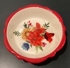 The Pioneer Woman Winter Bouquet Mini Pie Plate 5" Red Blue Green Floral - New