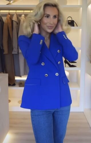 ZARA TAILORED DOUBLE-BREASTED BLAZER BLUISH NEW SS24 SIZES XS-XL REF. 7792/293 - Picture 3 of 10