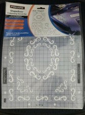 Fiskars ShapeBoss Embossing Stencil Set -OVAL ELEGANT- 5614- NEW