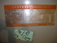 GE 37.5 KVA 1 PHASE DRY TYPE TRANSFORMER