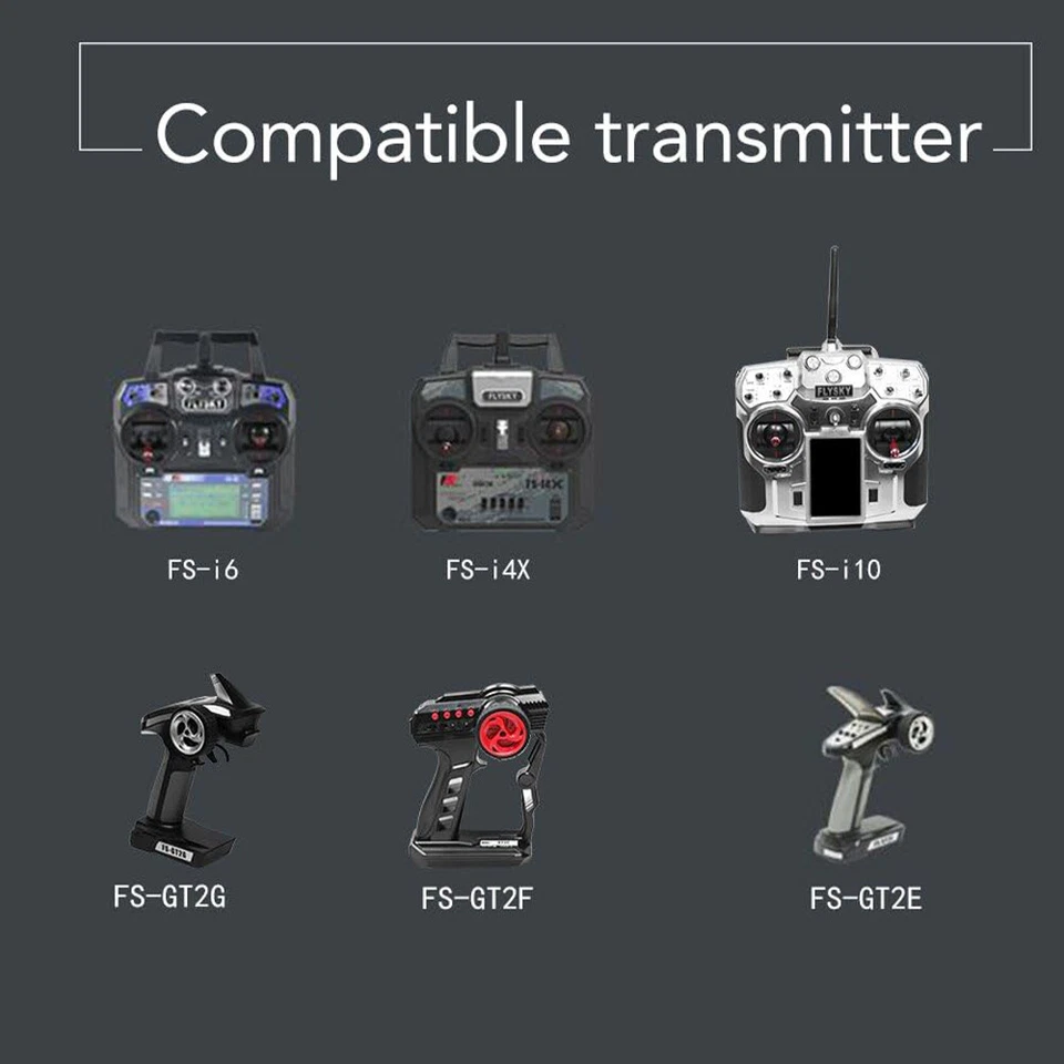 2,4 GHz 6 Kanal 6CH FS-iA6 Empfänger für Flysky i4 i6 i10 GT2E GT2F GT2B Sender - Bild 3 von 4