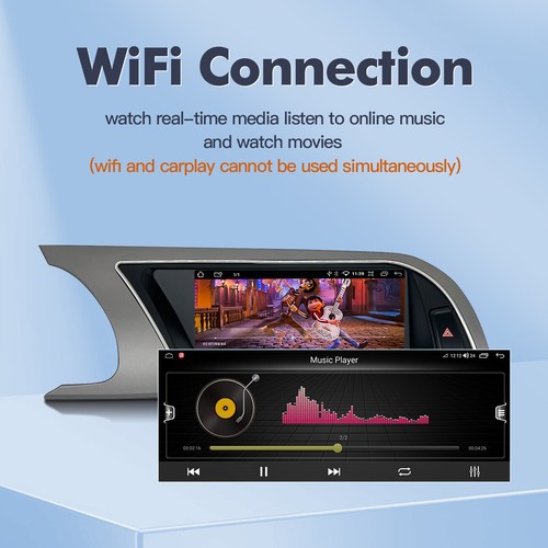 8.8" Android Car GPS Navi Stereo Radio Screen For AUDI A4 S4 A5 Wifi CarPlay - Picture 6 of 13