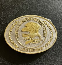 "NORTH AMERICAN HUNTING CLUB LIFE MEMBER" Belt Buckle