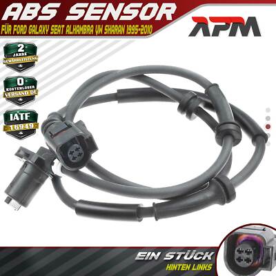 ABS Sensor Hinten Links für Ford Galaxy Seat Alhambra VW Sharan 1.8-2.0L 1995-10