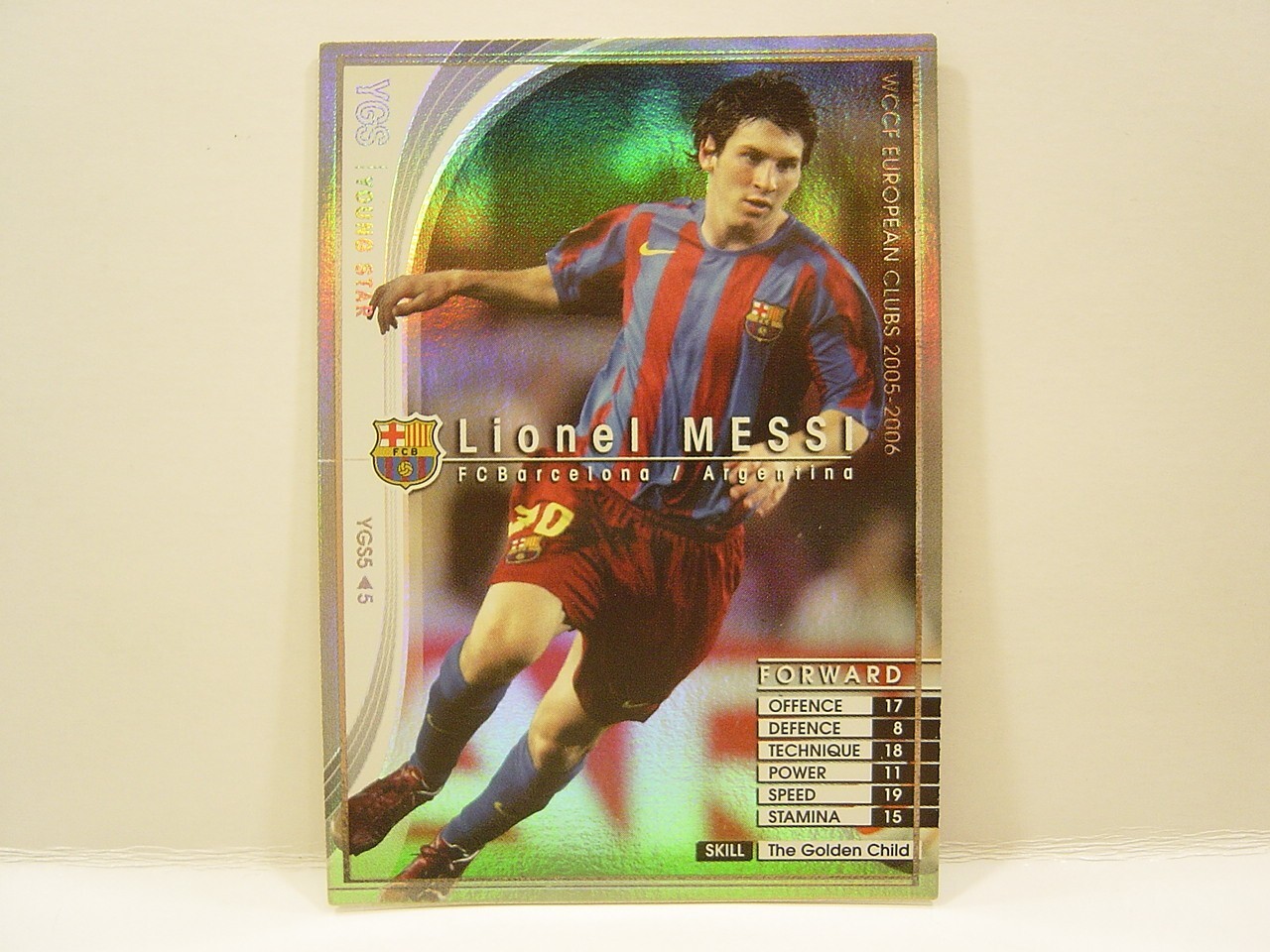 WCCF 05-06 YGS メッシ 海外版 Lionel Messi 2005 Panini WCCF European Clubs #YGS5 Young Stars