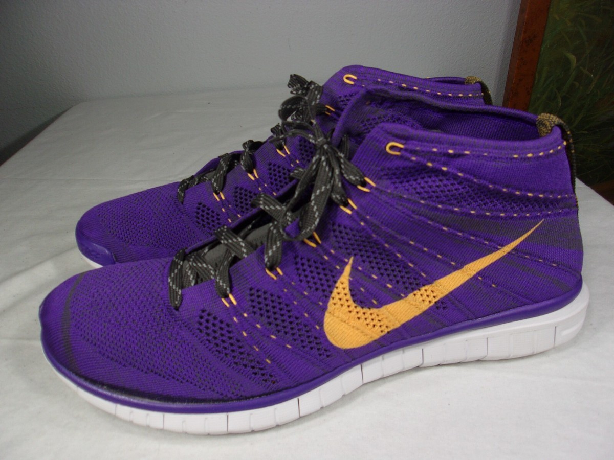 NIKE FREE FLYKNIT CHUKKA HYPER GRAPE 639700-500 MENS SHOE SIZE 14