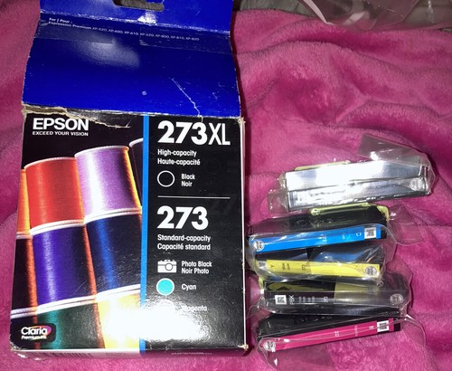 Genuine Epson 273XL Black \u0026 273 Color + 
