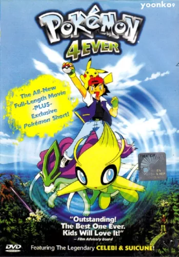 English Version ~ Pokemon Movie 4 : Pokemon 4Ever ~ DVD ~ Anime ~ Region All 