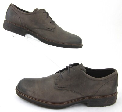 ECCO Kenton Plain Toe Derby Shoes Burnished Clay Size EU 44 Fits US 