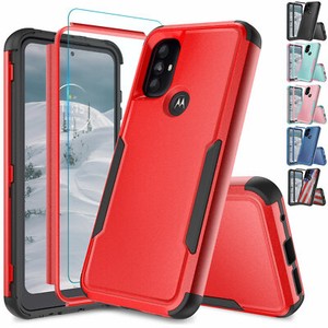 For Motorola Moto G Pure/Power 2022 Case Heavy Duty Rugged Cover +Tempered Glass - Click1Get2 Price Drop