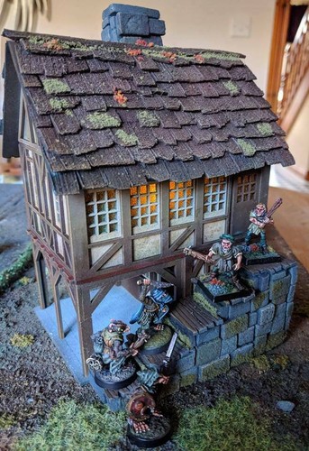 28mm Fantasy Tudor Style Watermill 2mm MDF Laser Cut Kit - Picture 8 of 8