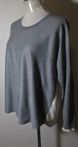 FRENCH CONNECTION Gray Long Sleeve Sweater Top Size L - Picture 4 of 6