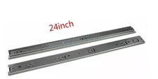 (Pack 3) ACCURIDE C3832-B24D, 24'' Heavy Duty Drawer Slide Track Rail 100lb