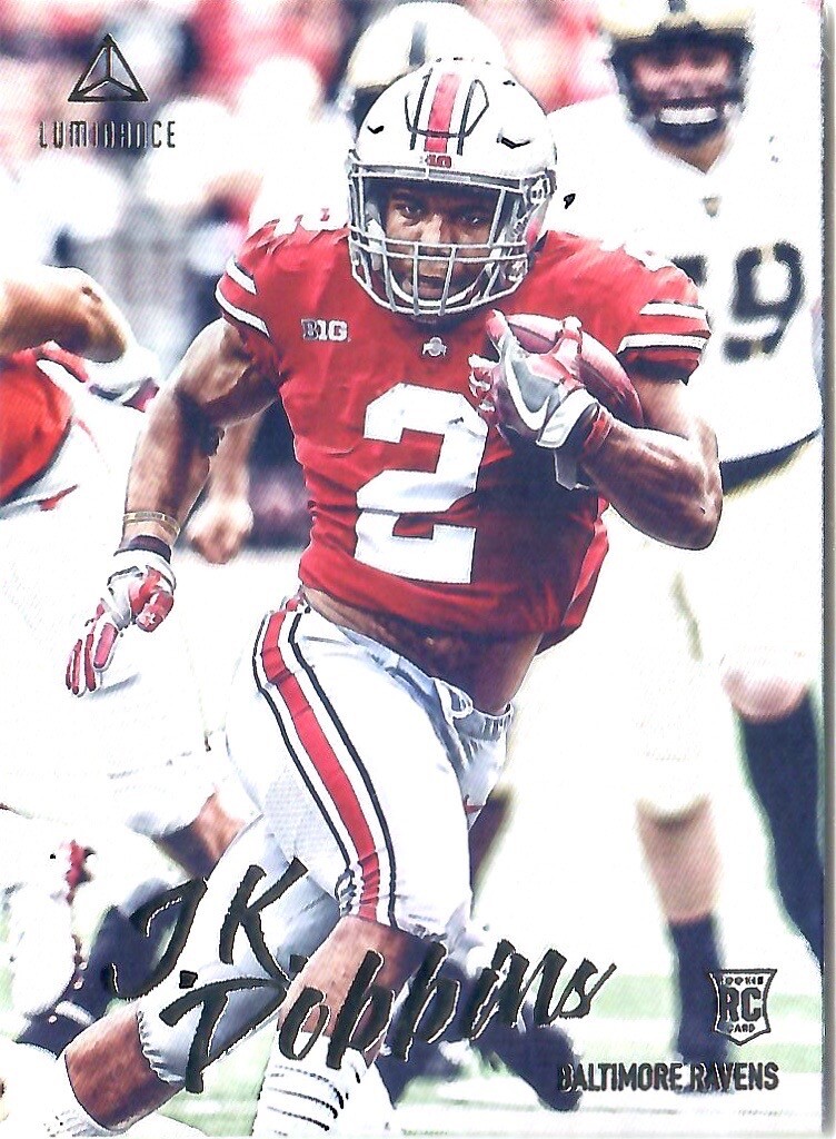 2020 Panini Luminance #115 J.K. Dobbins RC Baltimore Ravens