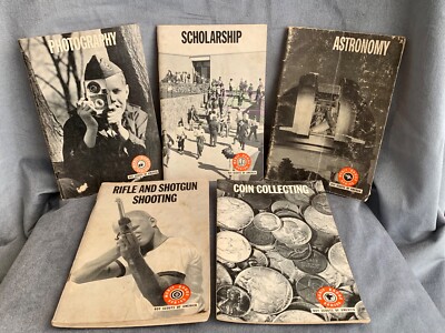 Vintage Lot of 5 Boy Scouts of America Merit Badge Series Books 1950s-60s BSA