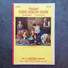 1936 Rawleigh's Good Health Guide Booklet Almanac Cook Book Catalog 