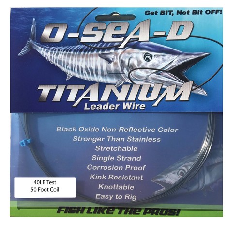 O-SEA-D TITANIUM VORFACH DRAHT 40LB Test, 50FT - TERMINAL ANGELAUSRÜSTUNG - Bild 1 von 3