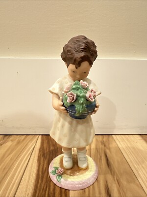 Jessie Willcox Smith Collection Rosebuds By Lenox 1991 Porcelain Figurine ''Rare''