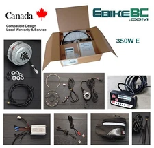 350W Electric Bicycle E Bike conversion Kit Front Hub Motor rim Li-Ion Battery