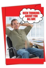 9869 Dirty Thinking Valentine's Day Funny Greeting Card