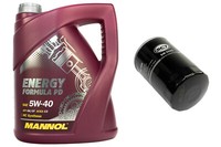 SM5086 ÖLfilter MotoröL Set 5W40 5 Liter FüR Seat Leon Skoda Octavia VW Beetle