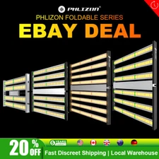 PHLIZON Foldable 1000W/640W LED Grow Light Samsung LEDs for Hydroponic Gardening