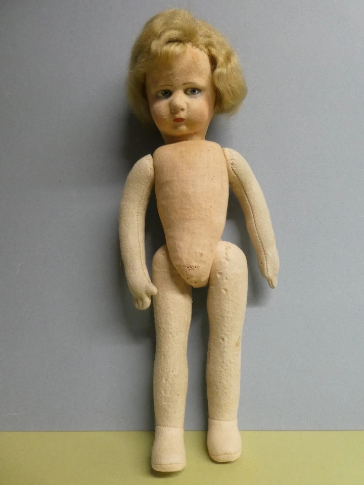 Poupée ancienne: Rare poupée en feutre (feutrine) type Lenci 45 cm 1925/1930. - Photo 2/4