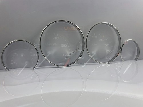 Per Peugeot 206 1999-2012 Anelli Alluminio Strumenti Strumentazione 4 Pezzi - Bild 3 von 12