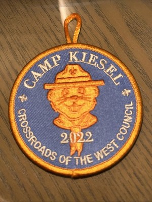 2022 Boy Scout Camp Kiesel Crossroads Of The West Council Patch