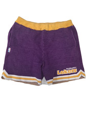 NBA Los Angeles Lakers Vintage Shorts 5' Size Medium in Purple