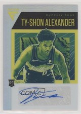 2020-21 Panini Flux Rookie Signatures Silver Prizm Ty-Shon Alexander Auto 0m6m